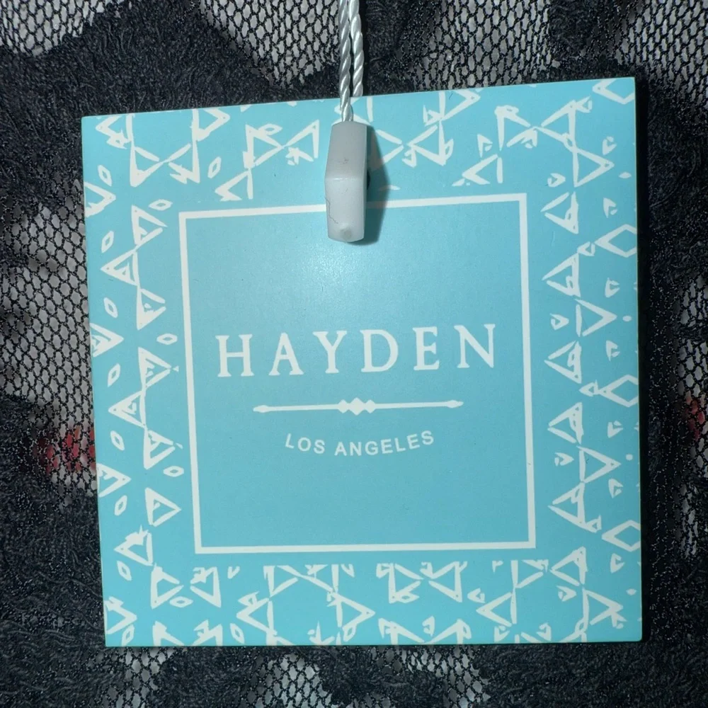 Hayden Black‎ Floral Lace Kimono